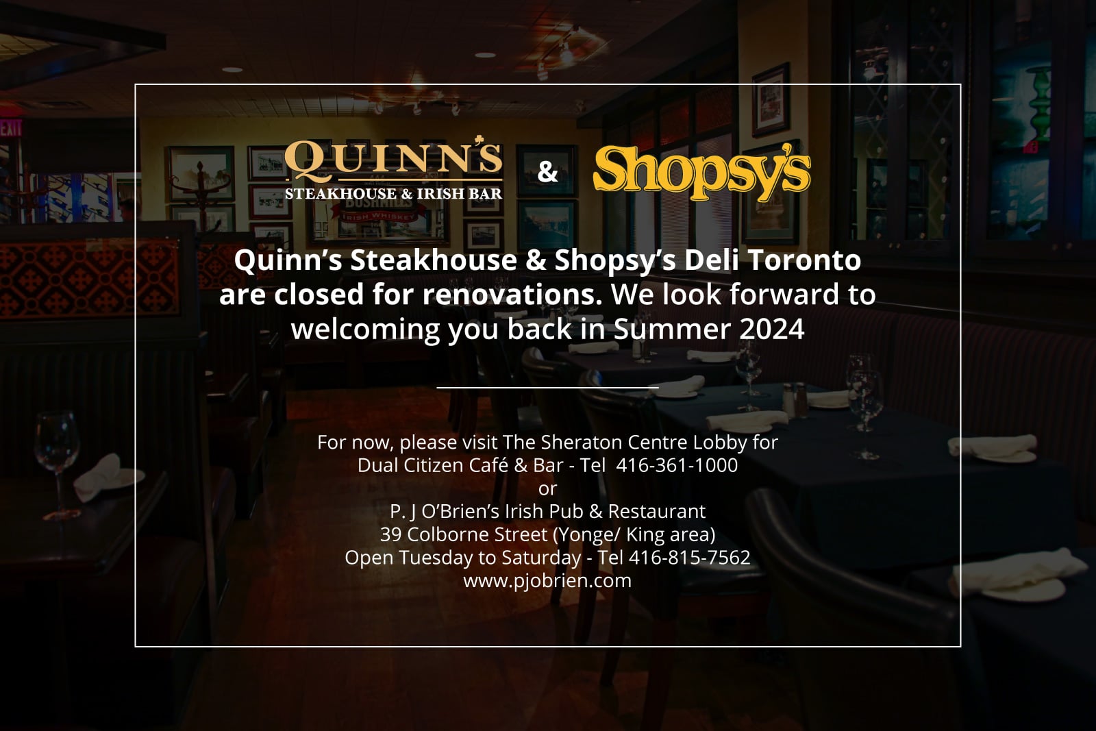 Closed For Renovations